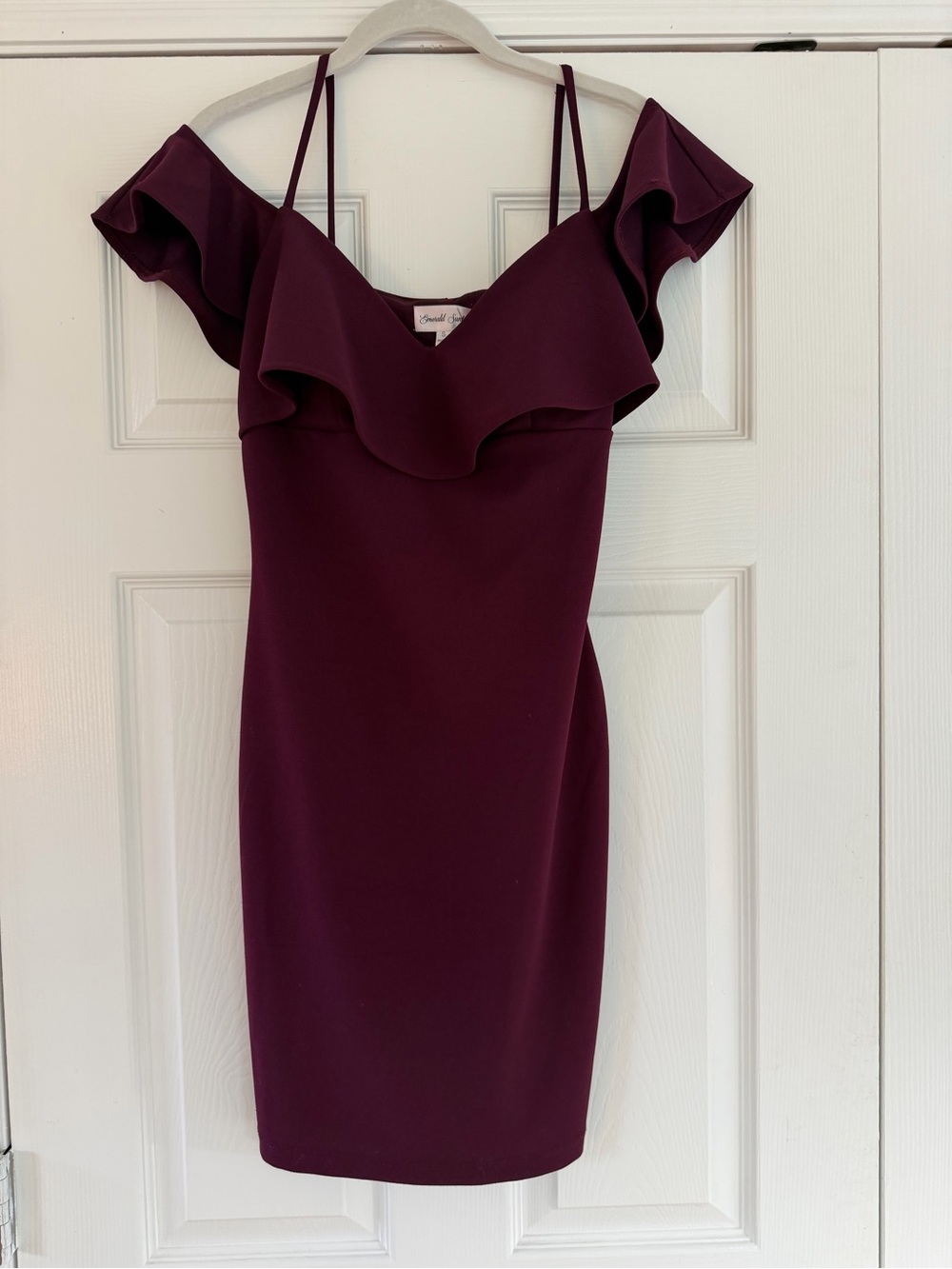 Off shoulder Maroon Dress